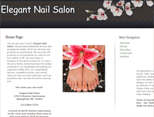 Tablet Screenshot of elegantnailsalonspringfieldmo.com